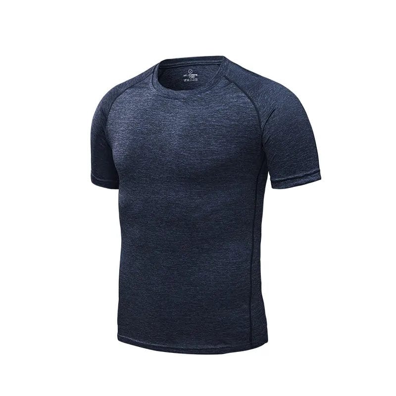 FITAZON Apparel Black / Large Men's Quick Dry Compression Running T-Shirts: Fitness & Soccer Sportswear