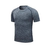 FITAZON Apparel Gray / Extra Large Men's Quick Dry Compression Running T-Shirts: Fitness & Soccer Sportswear