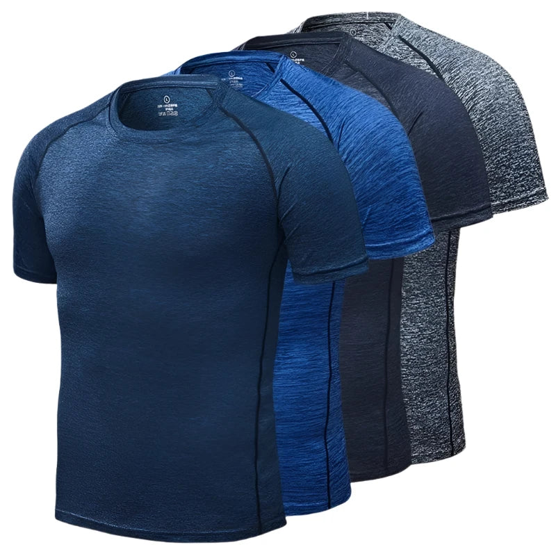 FITAZON Apparel Men's Quick Dry Compression Running T-Shirts: Fitness & Soccer Sportswear