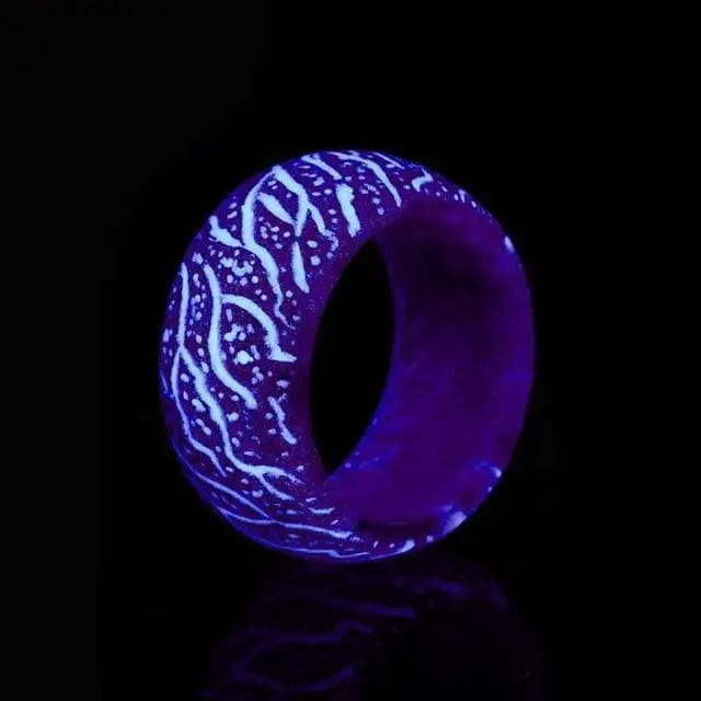 FITAZON Dark Blue / 11 Unique Luminous Silicone Workout Ring