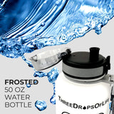 FITAZON Frosted 50oz Sports Water Bottle