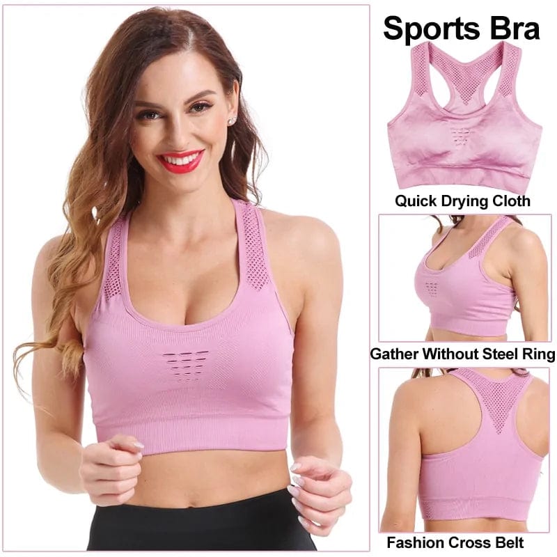 FITAZON High Impact Seamless Sports Bra