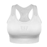 FITAZON White / XL High Impact Seamless Sports Bra