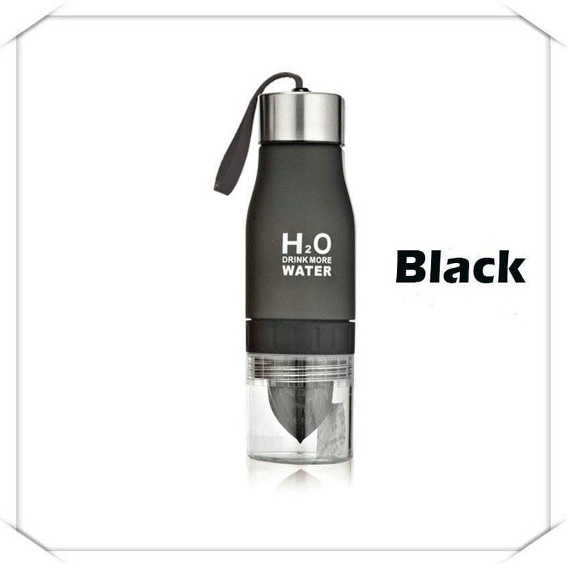 Fitness-6 Black H²O Fruit Infusion Sports Bottle Fitness