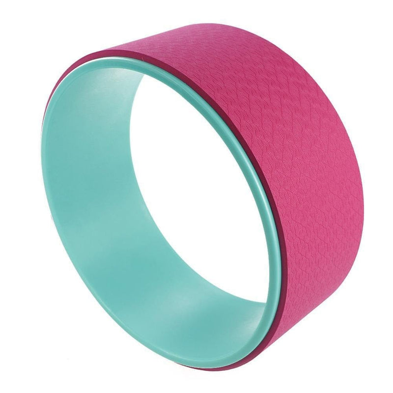 Fitness-8 Pink Yoga Pilates Circle Wheel Fitness